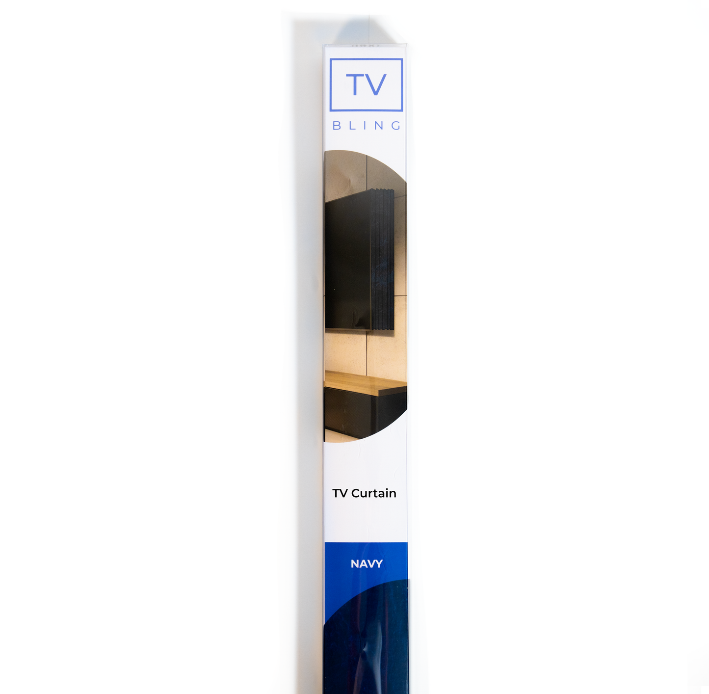 Navy (TV BLING) TV Curtain