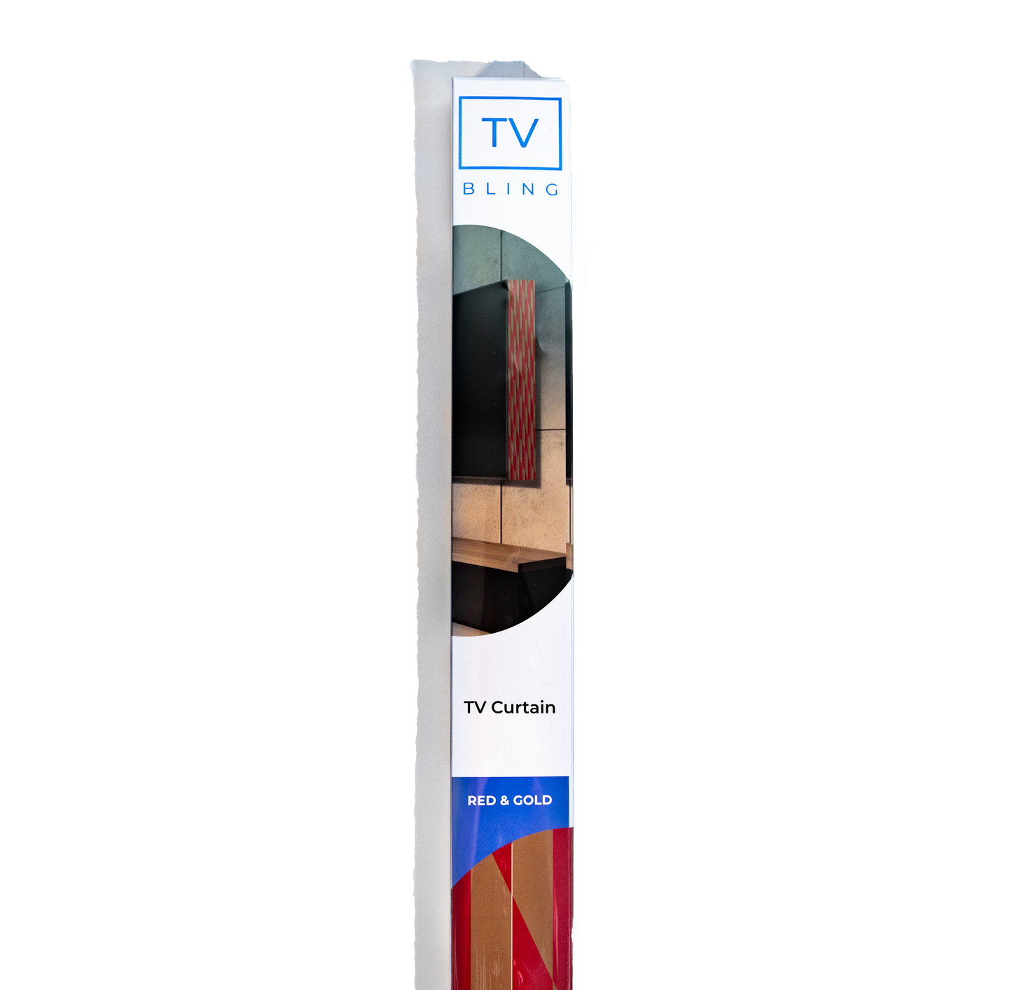 Red & Gold (TV BLING) TV Curtain