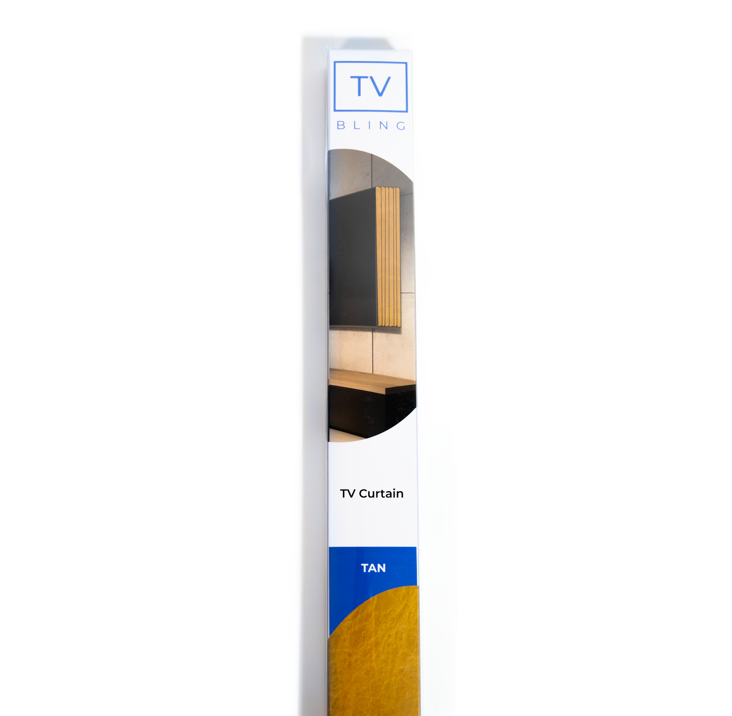 Tan (TV BLING) TV Curtain
