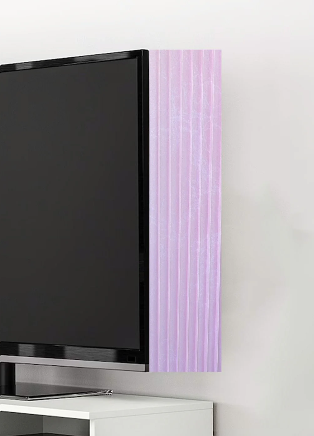 Soft Pink (TV BLING) TV Curtain