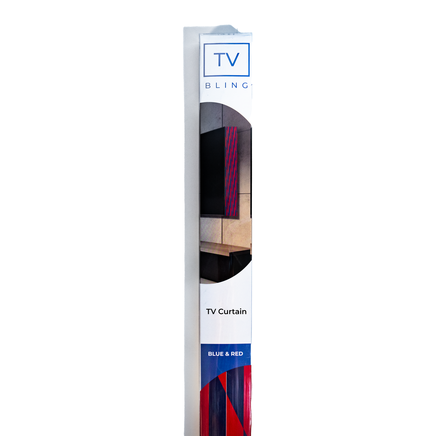 TV Bling Blue & Red TV Curtain11