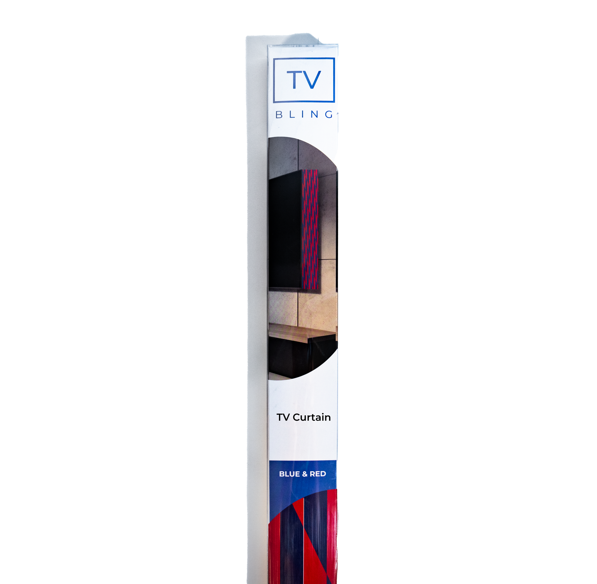 TV Bling Blue & Red TV Curtain11