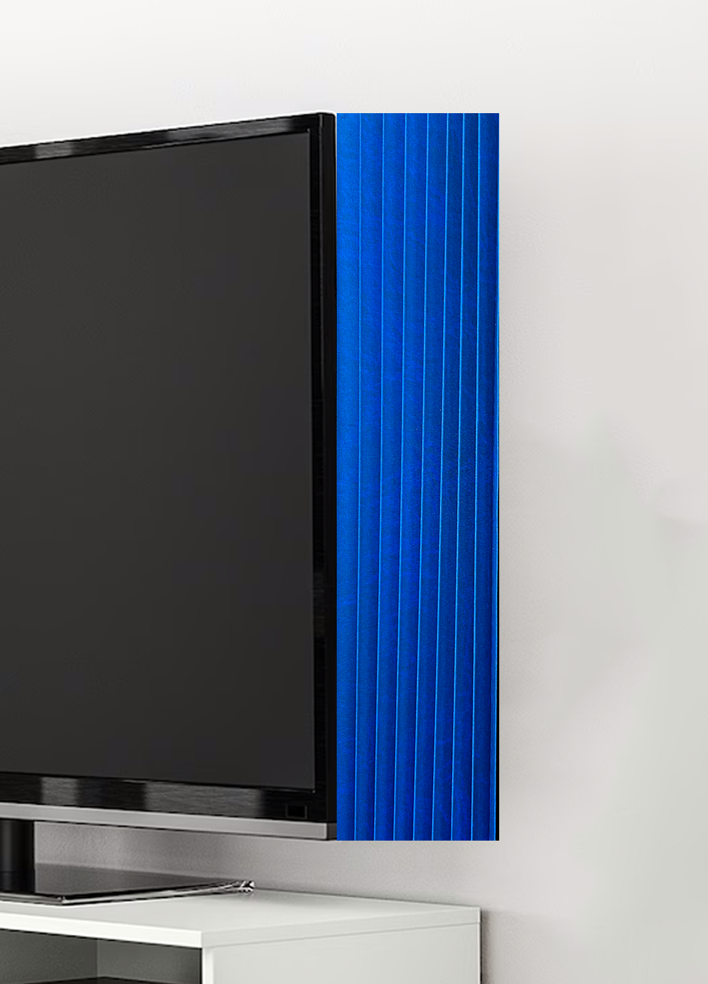 TV Bling Blue TV Curtain