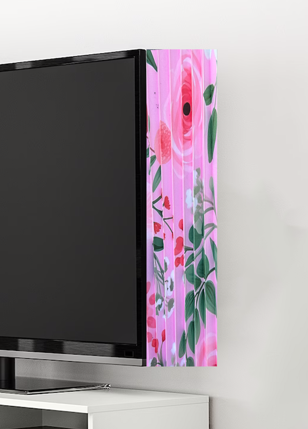 Floral Print (TV BLING) TV Curtain