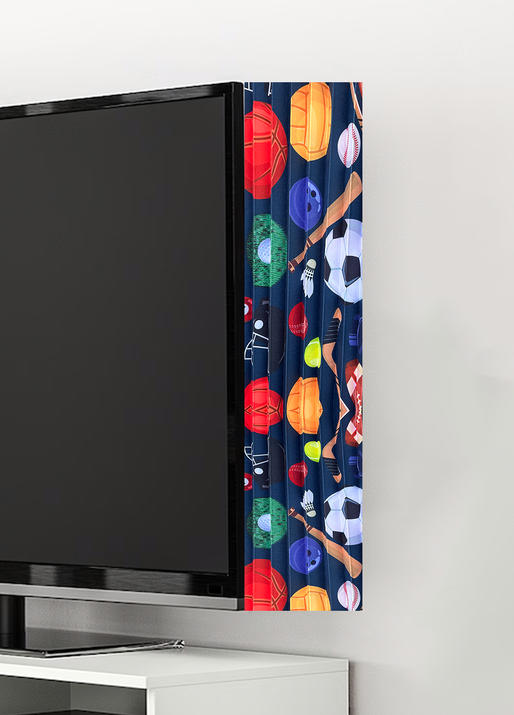 Sport Print (TV BLING) TV Curtain